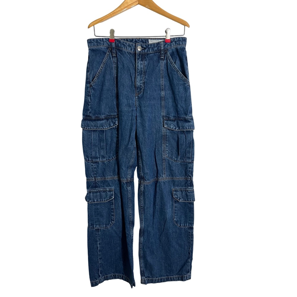 RAG & BONE Cailyn Cargo Wide Leg Utility Jeans in Ari - Picture 4 of 14